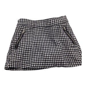 Touchskins Baby Girl Houndstooth Skort Cotton Skirt Zipper Pockets Size 12M